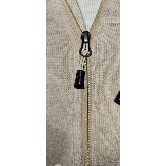 Orvis Trout Bum Mens Large Beige Full Zip Long Sleeve Outdoor Pockets Sweater - Picture 5 of 13